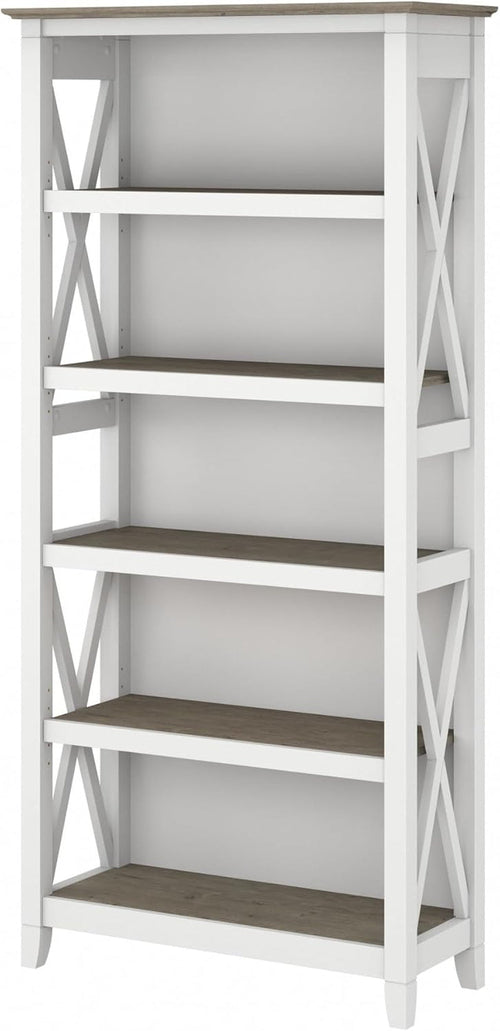 5-Shelf 66-Inch H Bookcase
