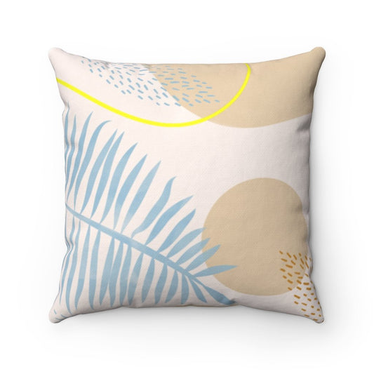 Blue Leaf Cushion
