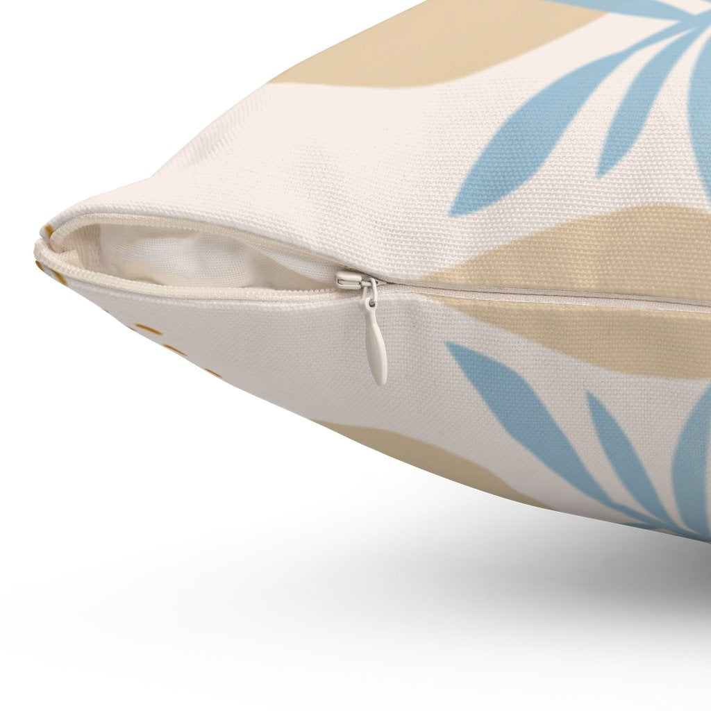 Blue Leaf Cushion