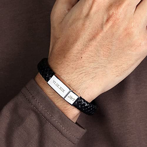 Men's leather bracelet