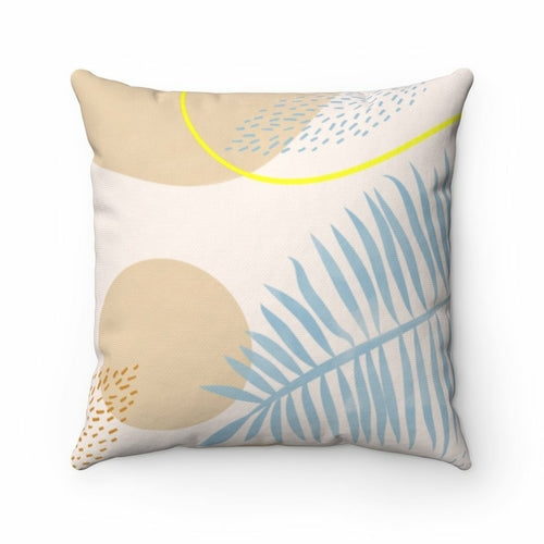 Blue Leaf Cushion
